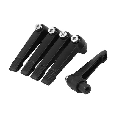 Harfington Uxcell 5Pcs M6 x 14mm Female Thread Machine Fixing Adjustable Handle Grip Black