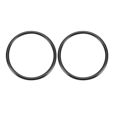 Harfington Uxcell 2Pcs Black Universal O-Ring 130mm x 8.6mm Material Oil Seal Washers Grommets