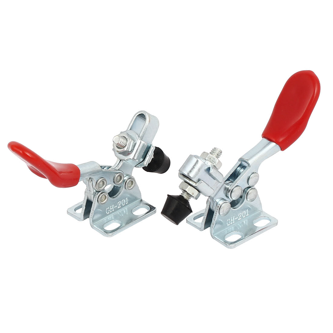 uxcell Uxcell GH-201 27Kg Holding Capacity Horizontal Flanged Base Toggle Clamps 6pcs