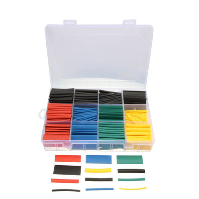 Harfington Uxcell Dia Heat Shrink Tubing Platic Tube Electric Wire Wrap Sleeve 530 pcs