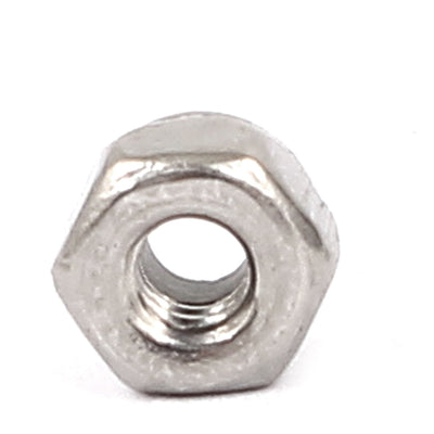 Harfington Uxcell M2 304 Stainless Steel Nylock Self-Locking Nylon Insert Hex Lock Nuts 50pcs