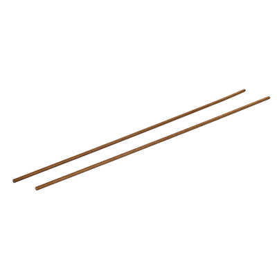 Harfington Uxcell M3 x 250mm Male Threaded 0.5mm Pitch All Thread Brass Rod Bar Gold Tone 2 Pcs