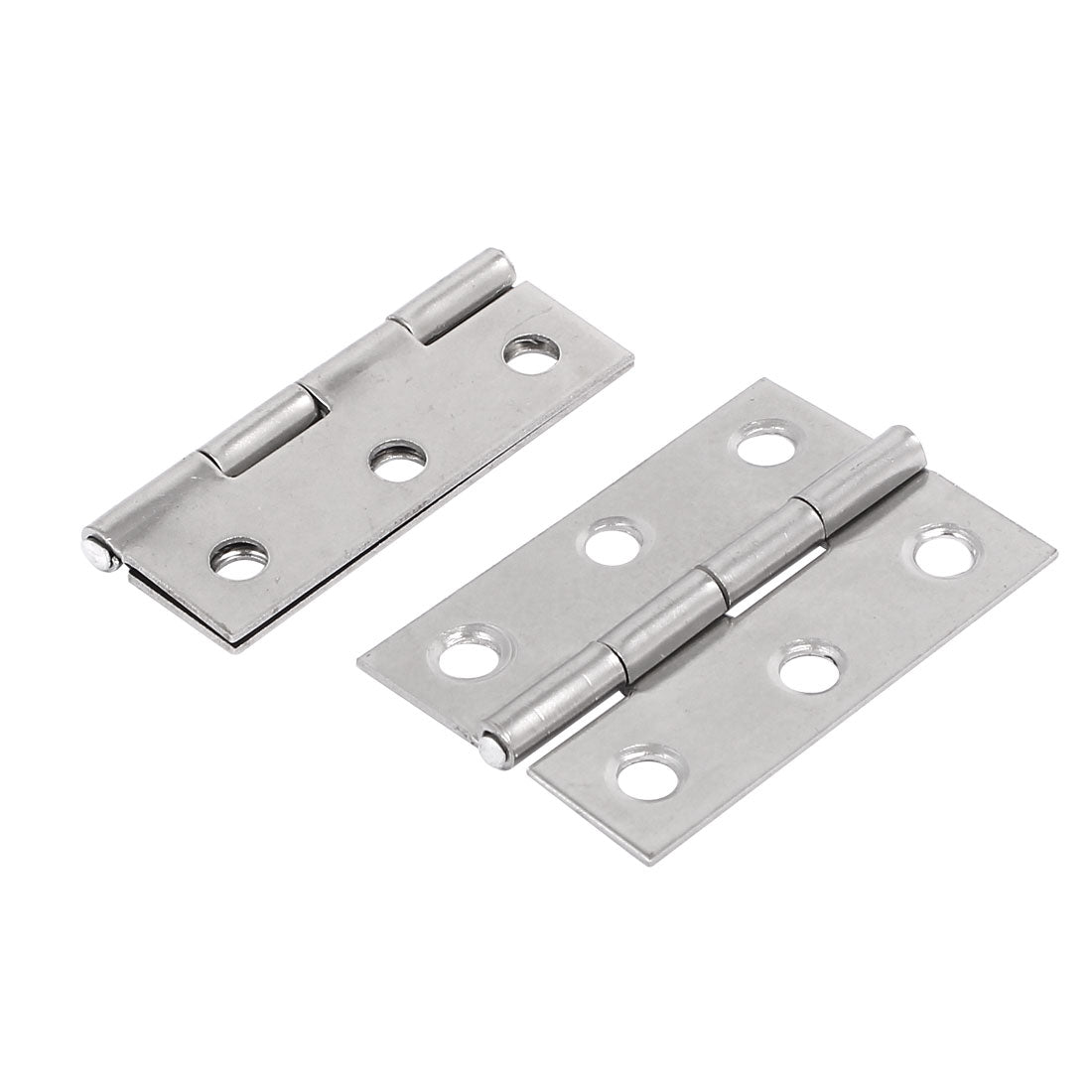 uxcell Uxcell Furniture Cabinet Door Stainless Steel 6-hole Hinges 2" Length 20pcs