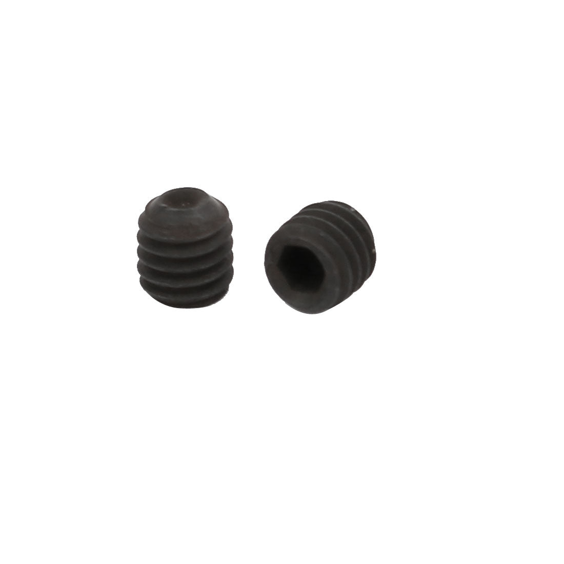 uxcell Uxcell M3 x 3mm Cup Point Hex Socket Grub Set Screws Black 10pcs