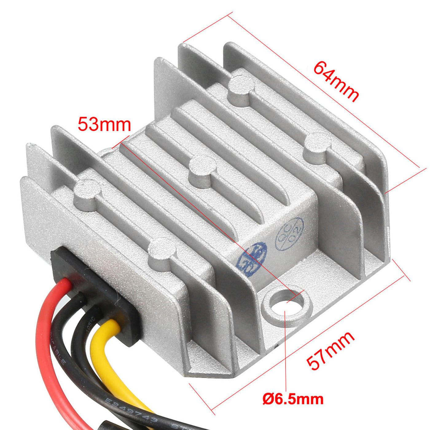 uxcell Uxcell DC 12V 24V 36V auf DC 5V 10A 50W Wasserdicht Netzteil Wandler Konverter Regler DC-DC