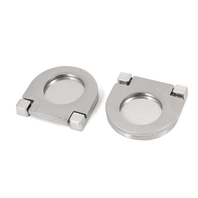 Harfington Uxcell Kitchen Cabinet Cupboard Dresser Door Drawer Hidden Ring Pull Handles 2 Pcs