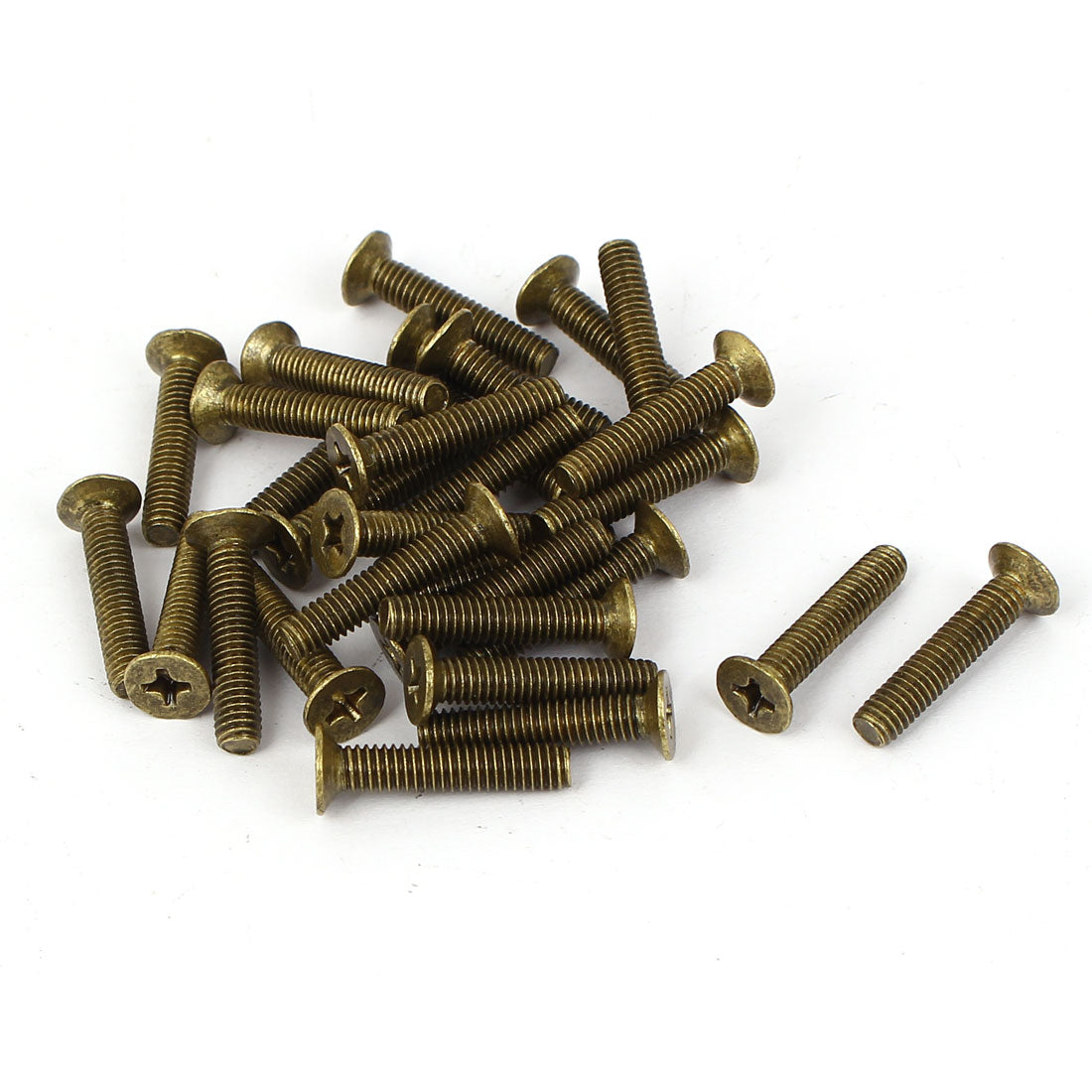 uxcell Uxcell M4 x 20mm Metric Phillips Drive Machine Flat Head Countersunk Screws 30 Pcs