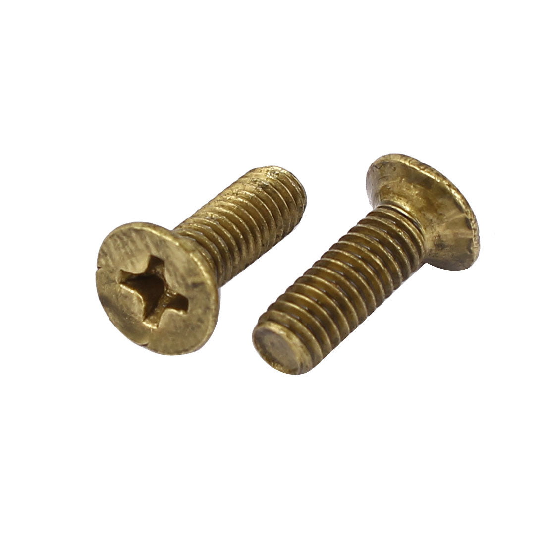 uxcell Uxcell M4 x 12mm Brass Phillips Drive Fastening Countersunk Screws GB819 50 Pcs