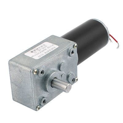 Harfington Uxcell DC 12V 100RPM 8mmx14mm D-Shape Shaft Electric Power Turbo Worm Geared Motor