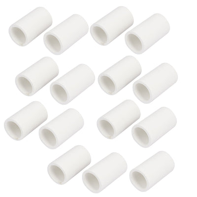 Harfington Uxcell 20mm Inner Diameter Straight PVC Pipe Connectors Fittings White 15pcs