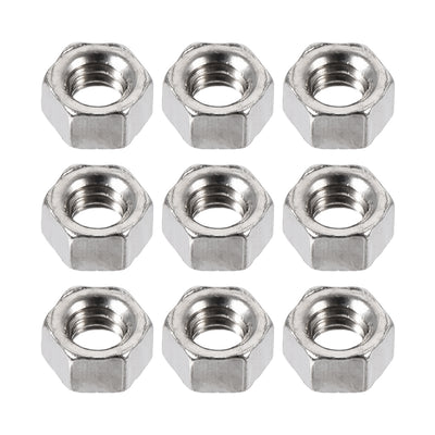 Harfington Uxcell M1.6 x 1.5mm Nickel Plated Internal Threaded Hexagon Hex Nuts DIN 934 1000PCS