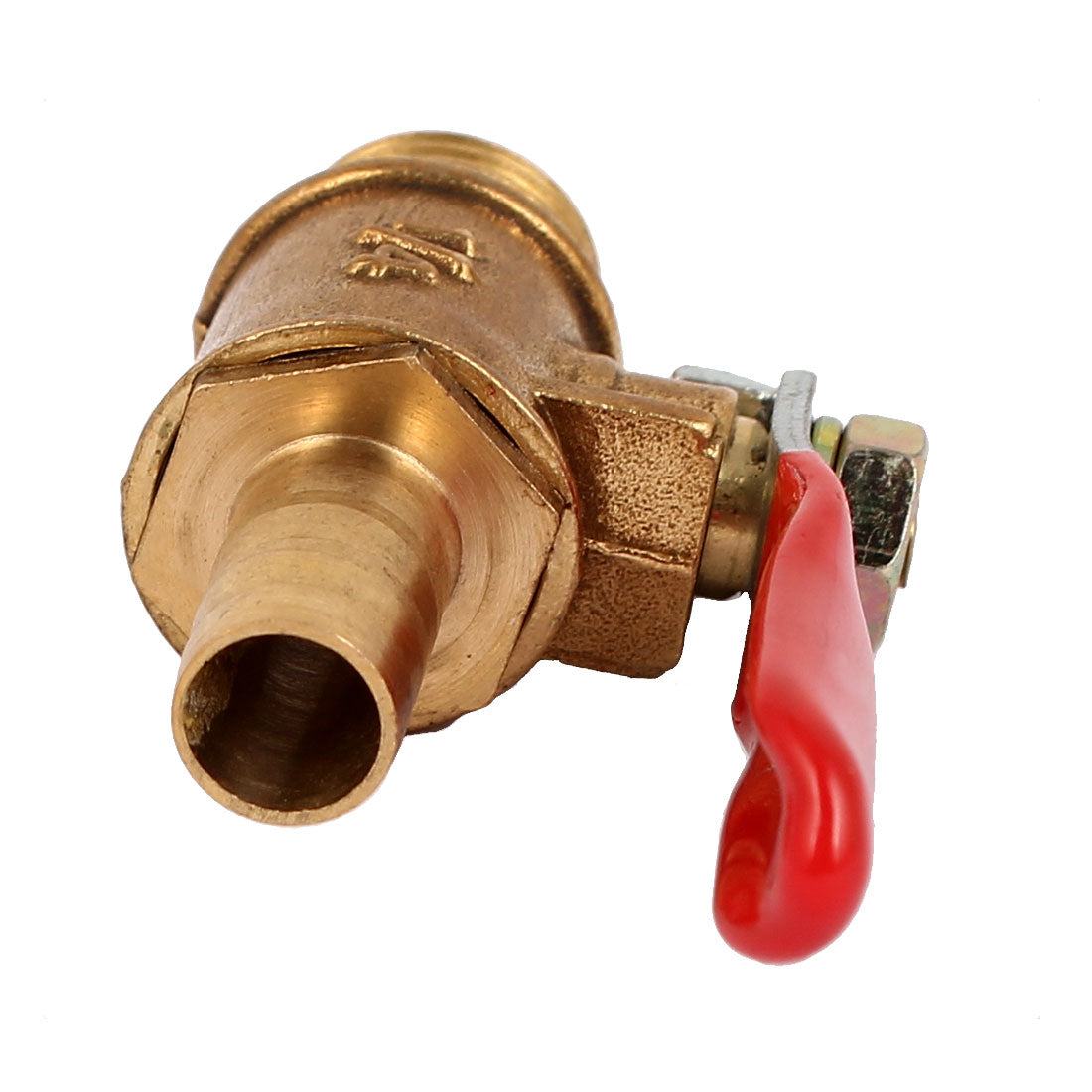 uxcell Uxcell 1/4" BSP Male Thread to Hose Tail Connector Gas Flow 180 Degree Rotary Lever Handle Ball Valve