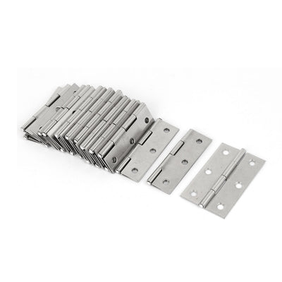 Harfington Uxcell Cupboard Cabinet Stainless Steel Door Hinges 55mm Long 10pcs