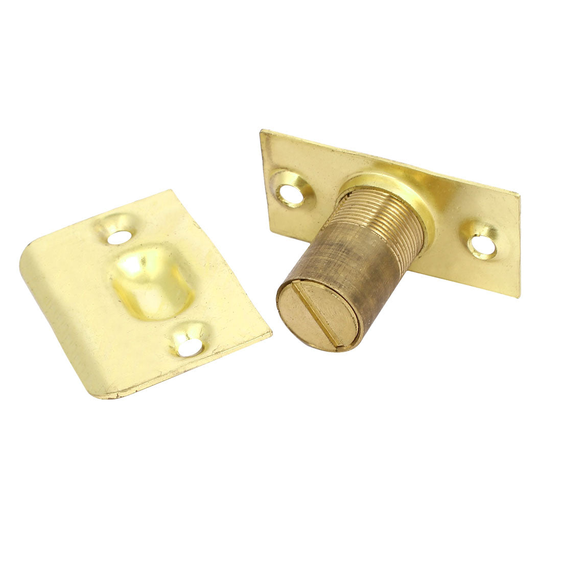 uxcell Uxcell Metal Strike Plate Closet Door Ball Catch Latch Catcher Hardware Gold Tone