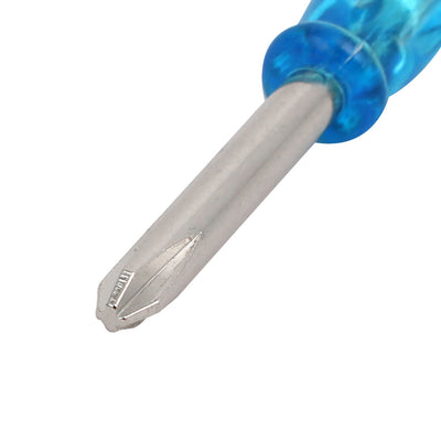 Harfington Uxcell 3mm Tip Plastic Handle Phillips Screwdrivers Driver Repairing Tool Blue 100pcs