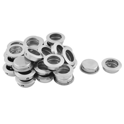 Harfington Uxcell 30PCS Möbel Schrank Edelstahl Vertieft Spülgriff Silber Ton 1.6 Inch Dmr DE de