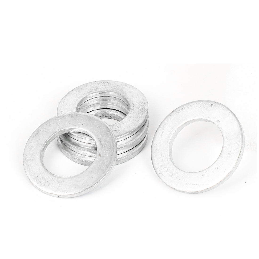 uxcell Uxcell 22mm x 38mm Zinc Plated Flat Spacers Washers Gaskets Fasteners GB97 5PCS