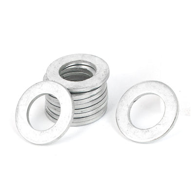 Harfington Uxcell 22mm x 38mm Zinc Plated Flat Pads Washers Gaskets Fasteners GB97 10PCS