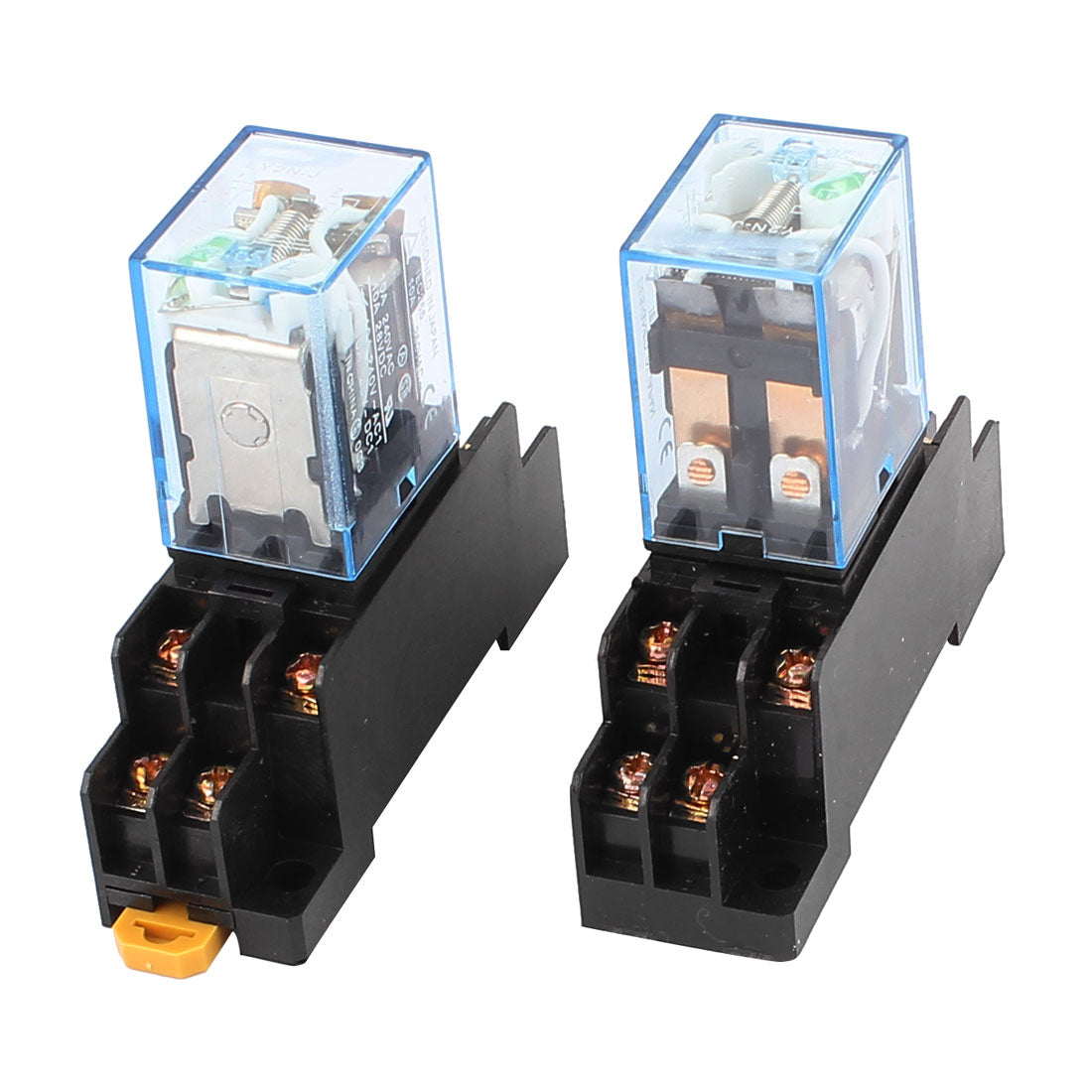 uxcell Uxcell 2Pcs LY2N-J DC 12V 7.5A Coil Voltage 8Pin DPDT Power Electromagnetic Relay w Socket