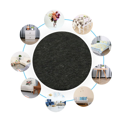 Harfington Uxcell Houseware Self Stick Surfaces Protector Furniture Felt Cushions Pads Mats Black 50mm 10pcs