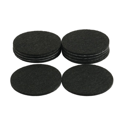 Harfington Uxcell Houseware Self Stick Surfaces Protector Furniture Felt Cushions Pads Mats Black 50mm 10pcs