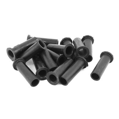 Harfington Uxcell 15 Pcs Rubber Strain Re-lief Cord Boot Protector Cable Sleeve Hose 49mm Long