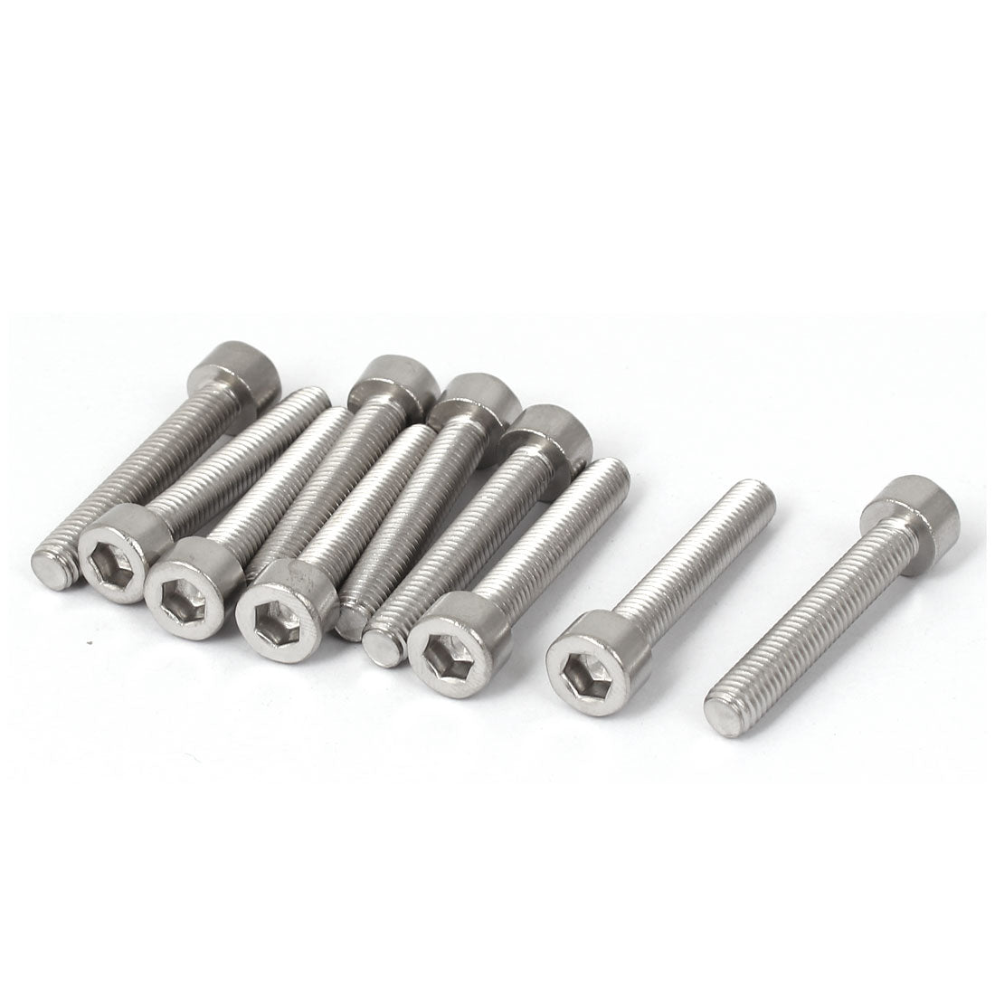 uxcell Uxcell 10 Pcs M5x30mm 316 Stainless Steel Metric Hex Socket Head Cap Bolts Fasteners