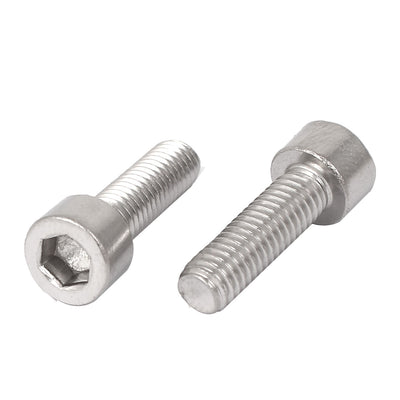 Harfington Uxcell 10 Pcs M6x20mm 316 Stainless Steel Metric Hex Socket Cap Fasteners Bolts