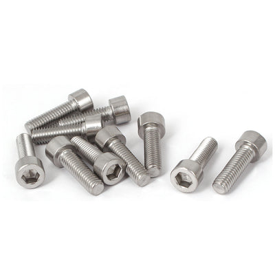 Harfington Uxcell 10 Pcs M6x20mm 316 Stainless Steel Metric Hex Socket Cap Fasteners Bolts