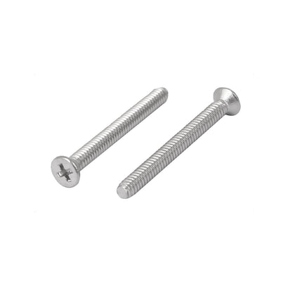 Harfington Uxcell 50 Pcs M1.6x16mm 316 Stainless Steel Countersunk Phillips Machine Screws Bolts