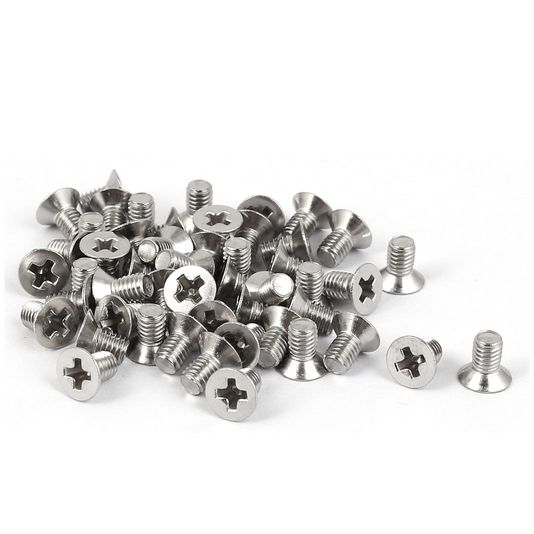 uxcell Uxcell 50 Pcs M3x4mm 316 Stainless Steel Countersunk Phillips Machine Screws Fasteners