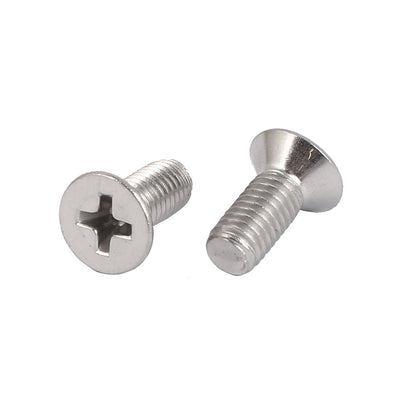 Harfington Uxcell 25 Pcs M5x12mm 316 Stainless Steel Countersunk Phillips Machine Screws Bolts