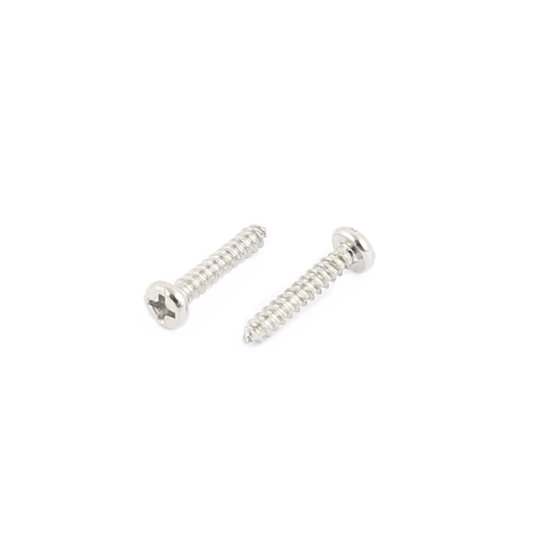 uxcell Uxcell 50pcs M1.5 x 8mm Stainless Steel Phillips Pan Round Head Self Tapping Screws