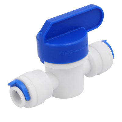 Harfington Uxcell 10mm OD Dual Ways Rotary Lever Plastic Water Pipe Fittings Ball Valve