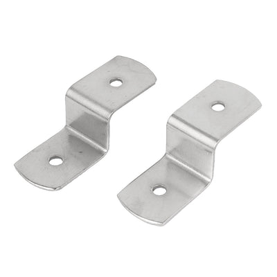 Harfington Uxcell 38mm x 13mm x 11mm Metal Z Shape Picture Frame Braces Brackets Silver Tone 10PCS