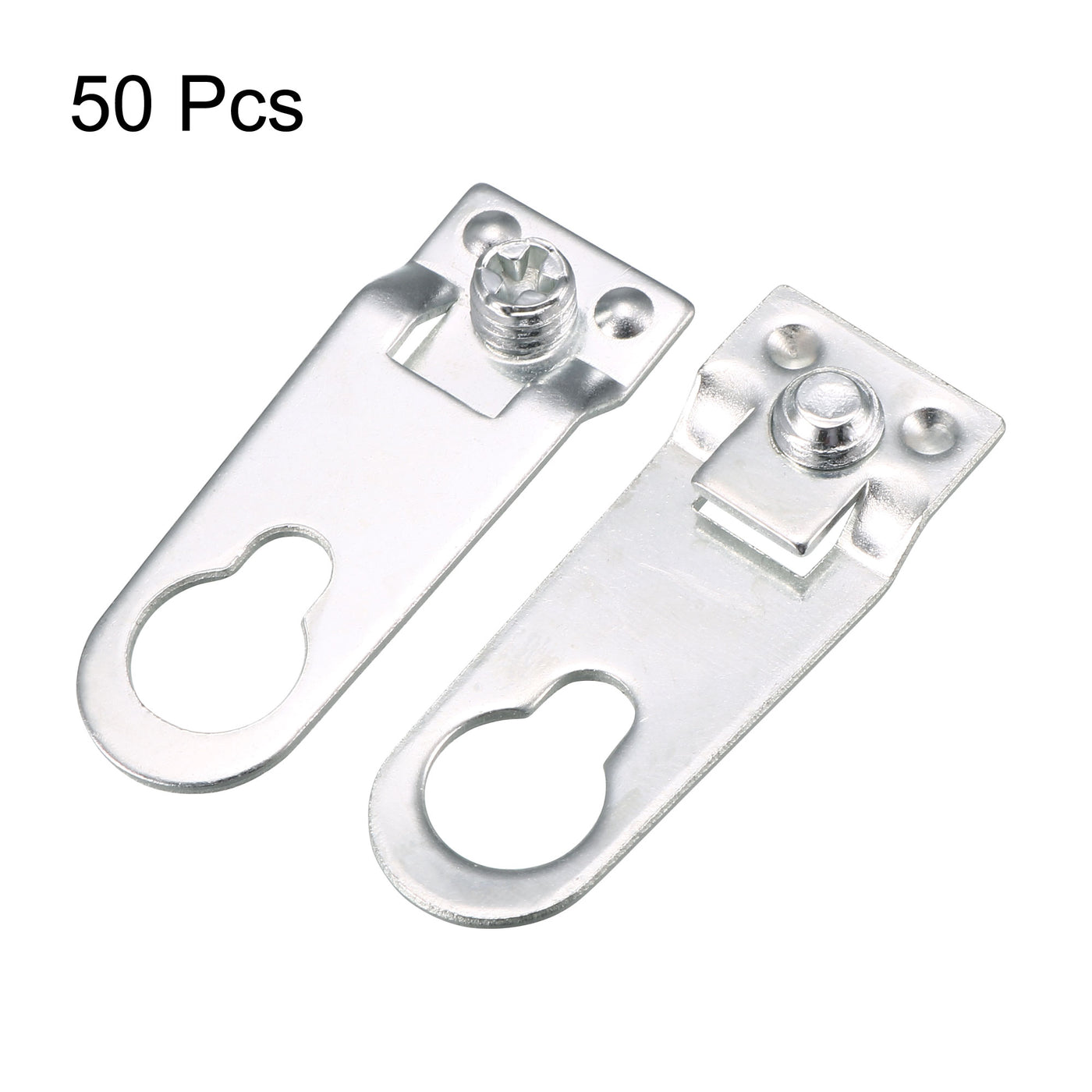 uxcell Uxcell 40mm x 15mm Metal Photo Picture Frame Hanging Brackets Hooks Hangers 50PCS