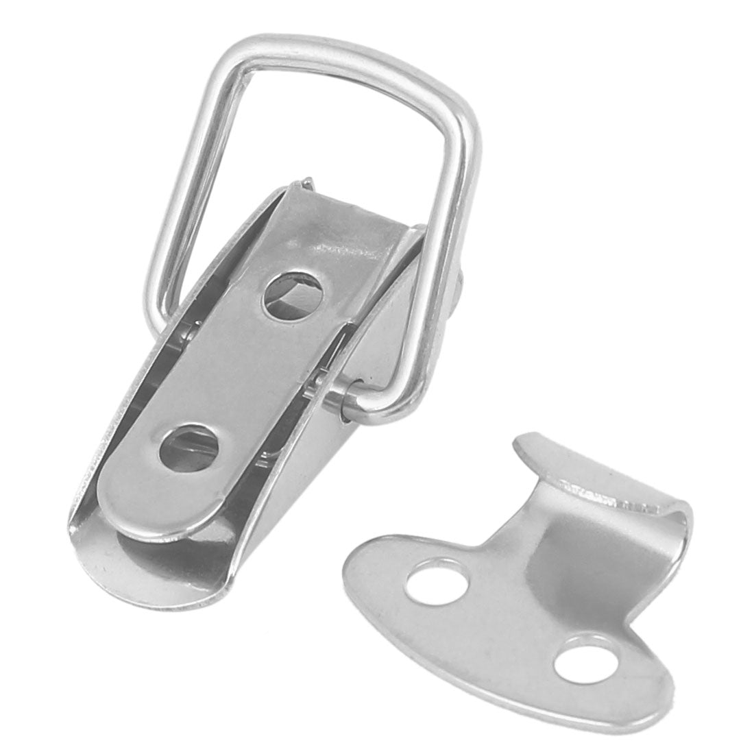 uxcell Uxcell Toolbox Drawer Stainless Steel Spring Toggle Latch Box Hasp 35mmx20mmx13mm 10pcs