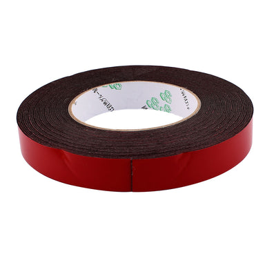 Harfington Uxcell 20mmx1mm Double Sided Sponge Tape Adhesive Sticker Foam Glue Strip Sealing 10 Meters 33Ft