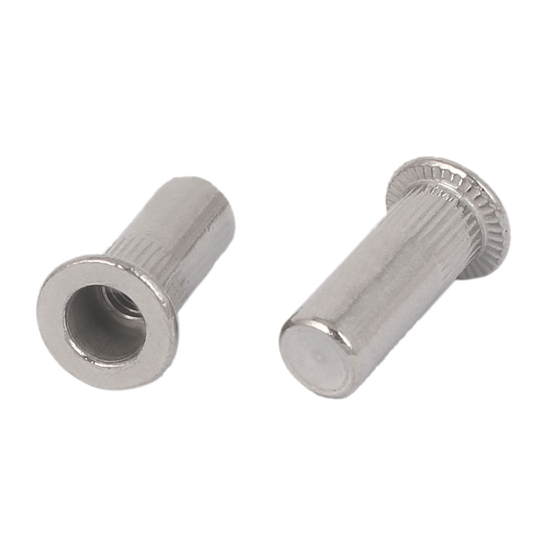 uxcell Uxcell M4x16mm 304 Stainless Steel Straight Knurled Closed End Rivet Nut Fastener 30pcs