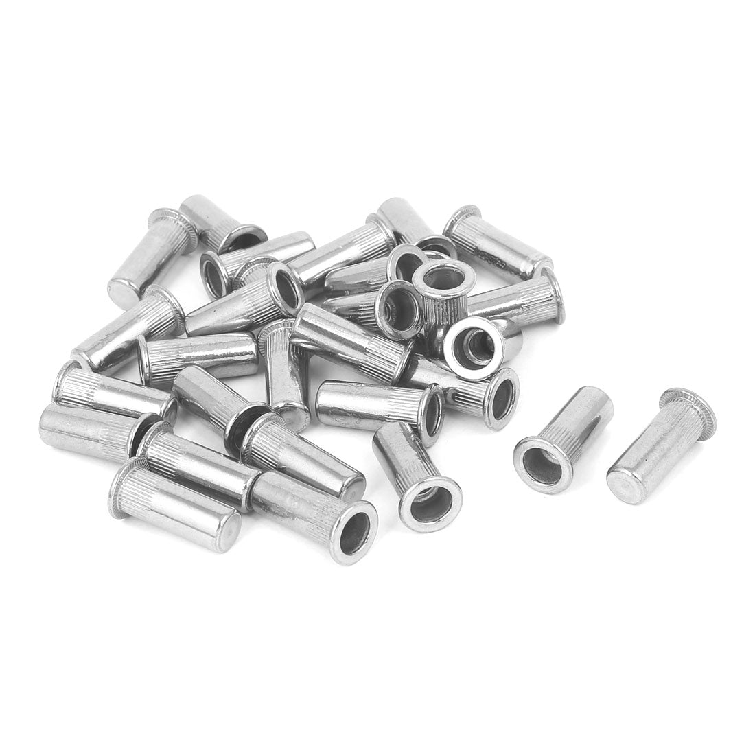 uxcell Uxcell M6x23mm 304 Stainless Steel Straight Knurled Closed End Rivet Nut Fastener 30pcs