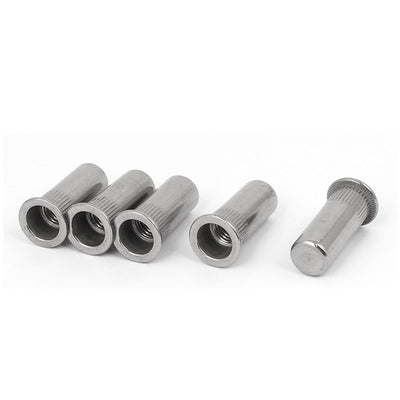 Harfington Uxcell M10 x 34mm 304 Stainless Steel Closed End Blind Rivet Nut Insert Nutsert 5PCS