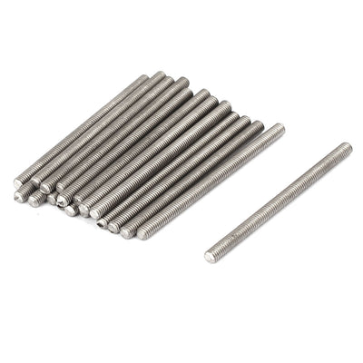 Harfington Uxcell M3 x 45mm 304 Stainless Steel Fully Threaded Rods Bar Studs Fasteners 20 Pcs