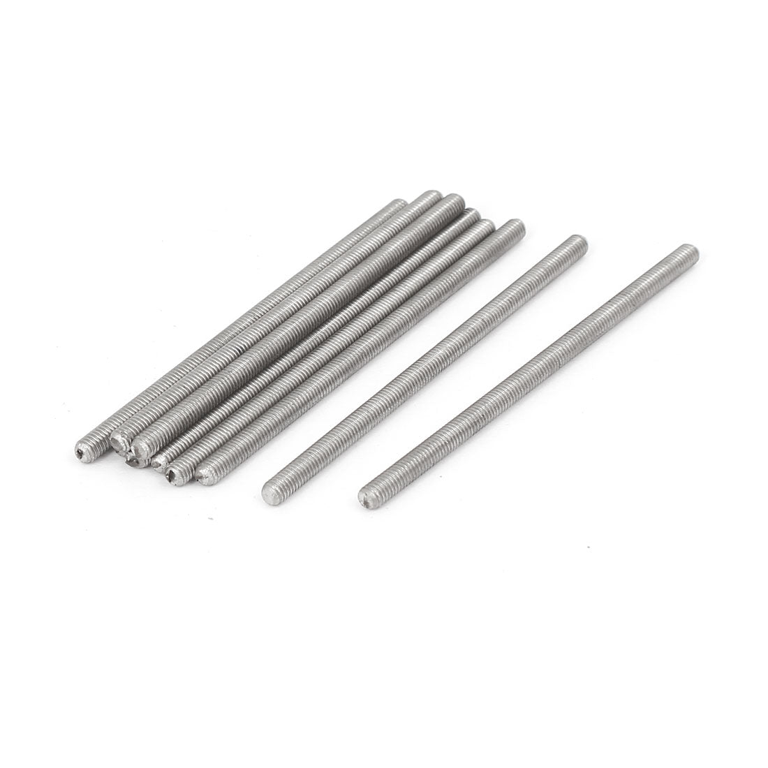 uxcell Uxcell M3 x 60mm 0.5mm Pitch 304 Stainless Steel Fully Threaded Rods Bar Studs 10 Pcs