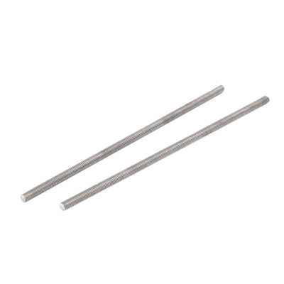 Harfington Uxcell M3 x 90mm 0.5mm Pitch 304 Stainless Steel Fully Threaded Rods Silver Tone 10 Pcs