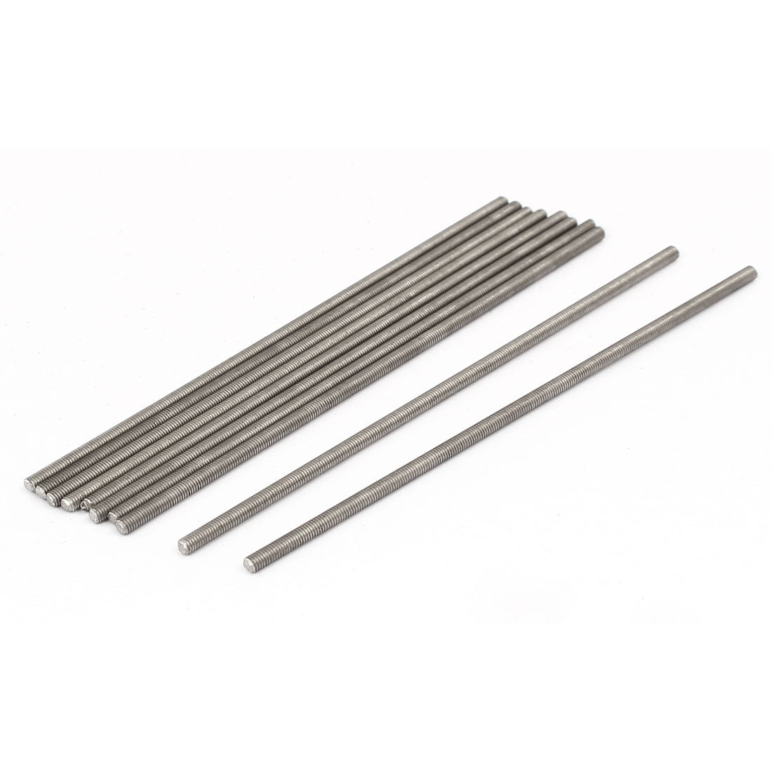 uxcell Uxcell M3 x 120mm 0.5mm Pitch 304 Stainless Steel Fully Threaded Rods Hardware 10 Pcs