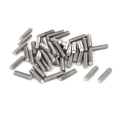 Harfington Uxcell M4 x 16mm 304 Stainless Steel Fully Threaded Rod Bar Studs Fasteners 50 Pcs