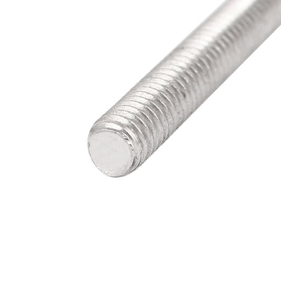 Harfington Uxcell M4 x 30mm 304 Stainless Steel Fully Threaded Rod Bar Studs Silver Tone 50 Pcs