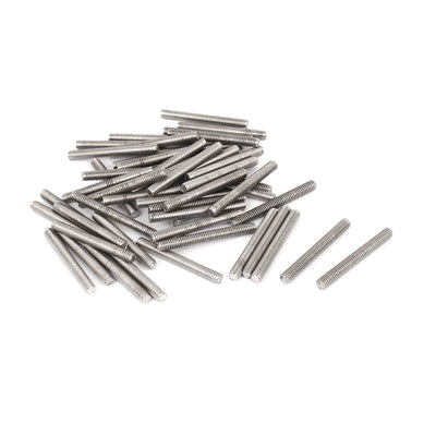 Harfington Uxcell M4 x 35mm 304 Stainless Steel Fully Threaded Rod Bar Studs Hardware 50 Pcs