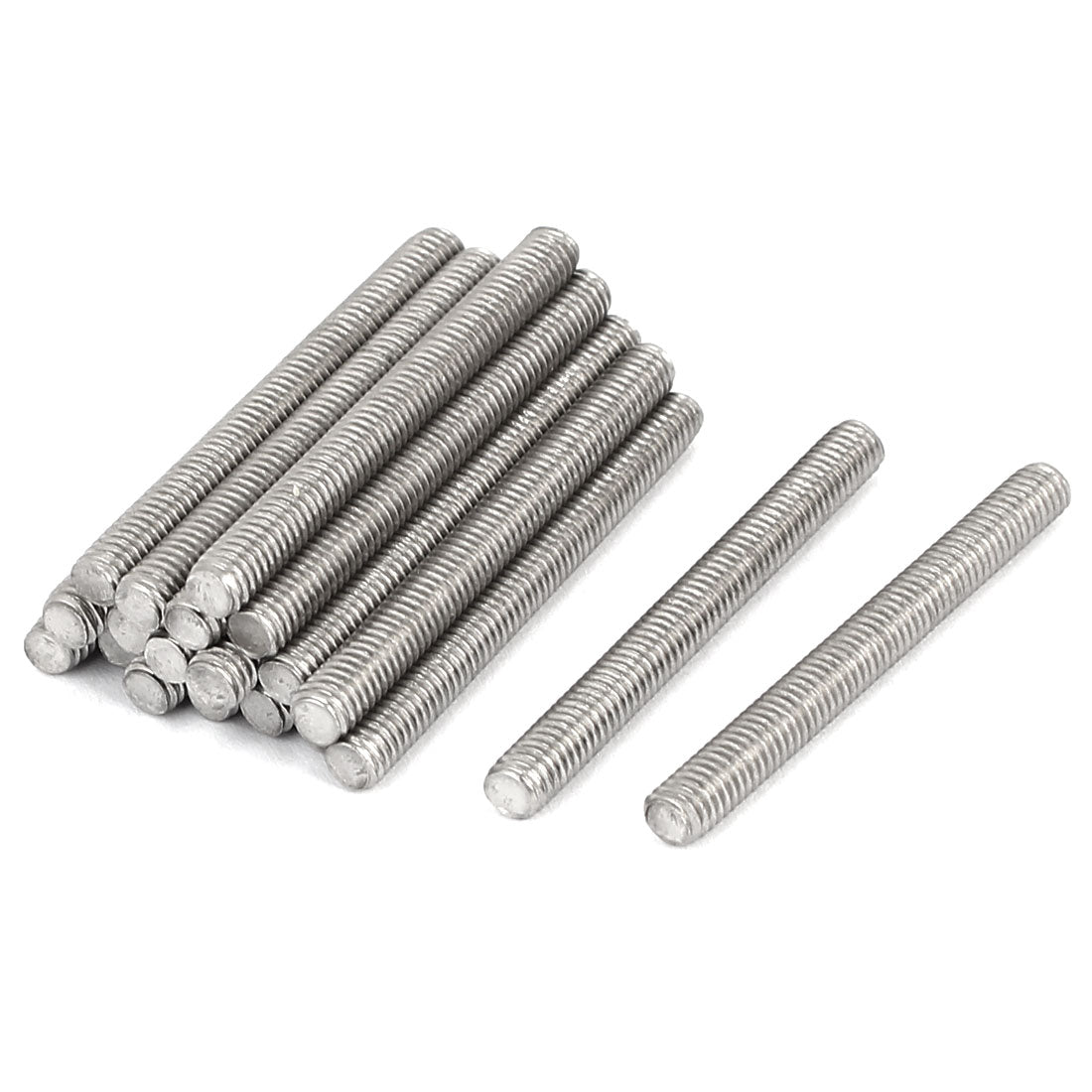 uxcell Uxcell M4 x 40mm 304 Stainless Steel Fully Threaded Rod Bar Studs Fasteners 20 Pcs