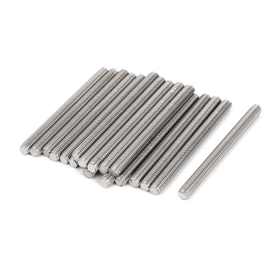 Harfington Uxcell M4 x 50mm 0.7mm Pitch 304 Stainless Steel Fully Threaded Rod Fasteners 20 Pcs